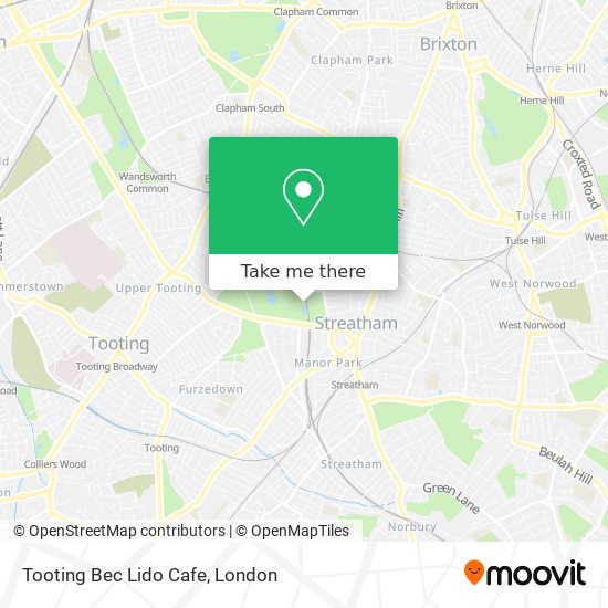 Tooting Bec Lido Cafe map