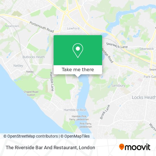 The Riverside Bar And Restaurant map