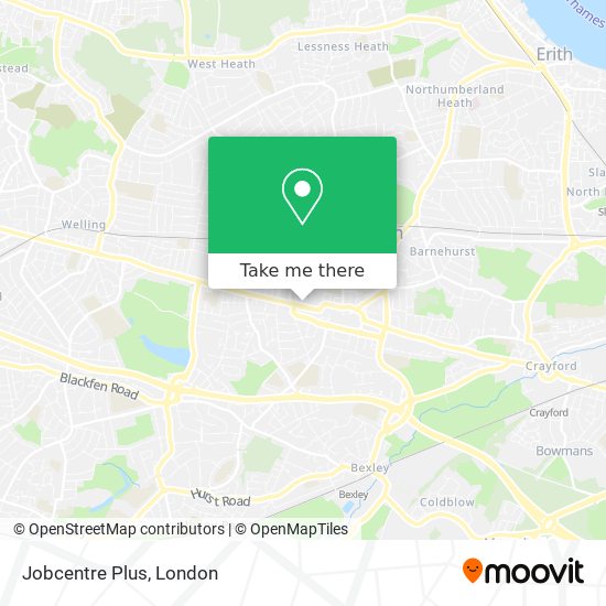 Jobcentre Plus map