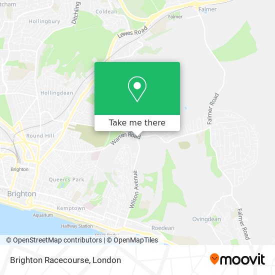 Brighton Racecourse map
