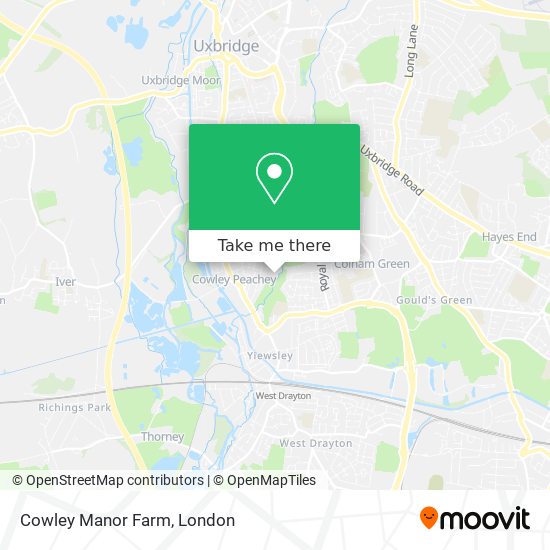 Cowley Manor Farm map