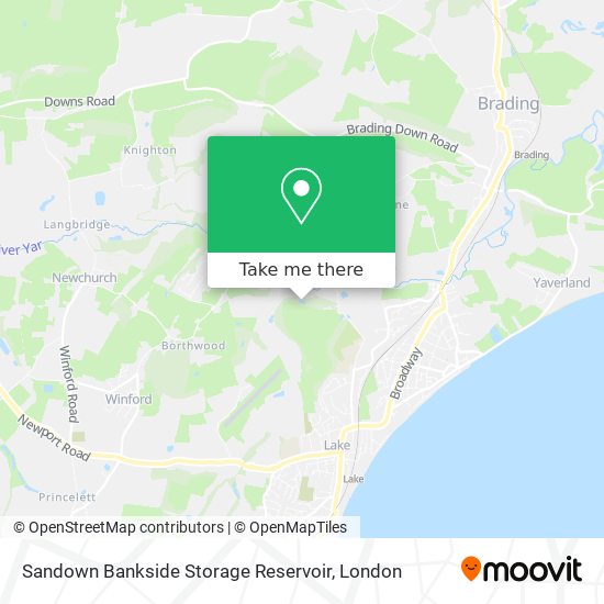 Sandown Bankside Storage Reservoir map