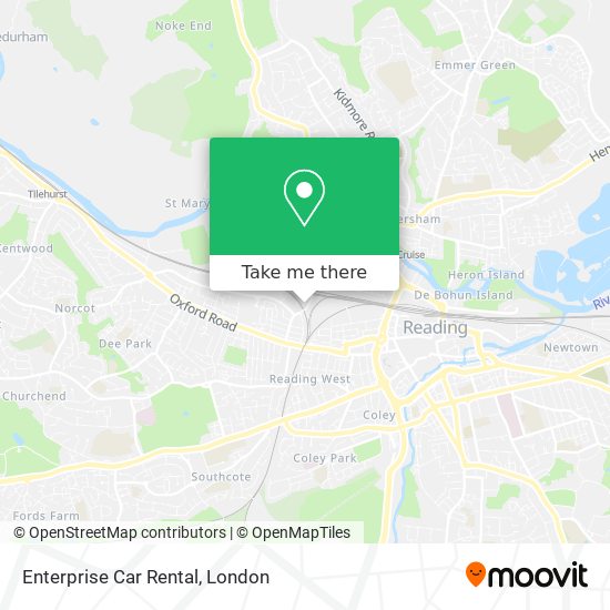 How to get to Enterprise Car Rental in Reading by Train or Bus