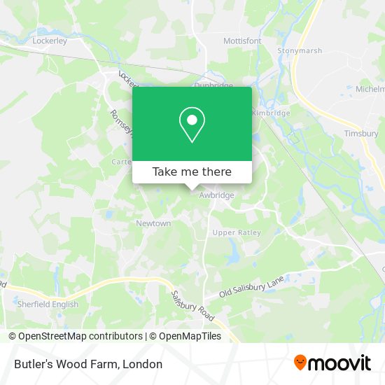 Butler's Wood Farm map