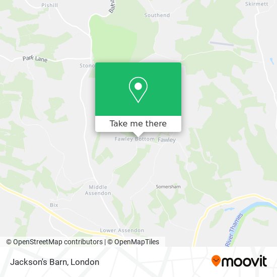 Jackson's Barn map