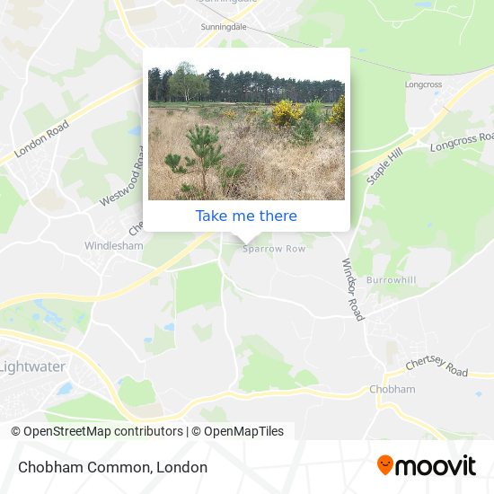 Chobham Common map
