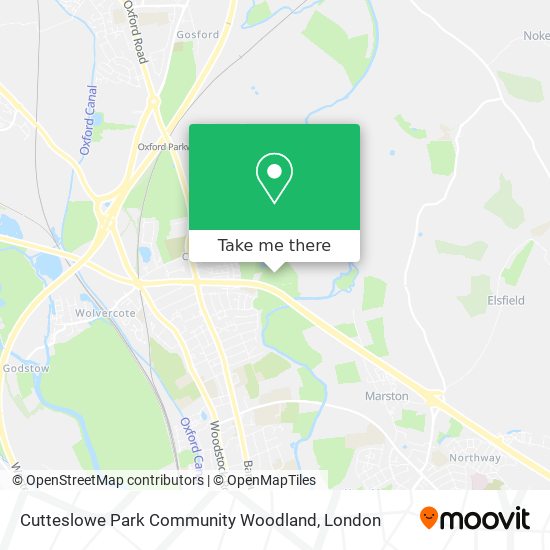 Cutteslowe Park Community Woodland map