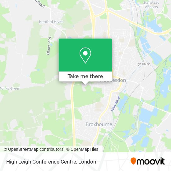 High Leigh Conference Centre map