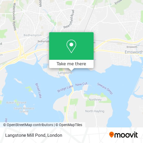 Langstone Mill Pond map
