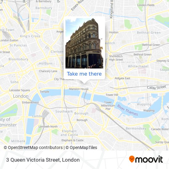 3 Queen Victoria Street map