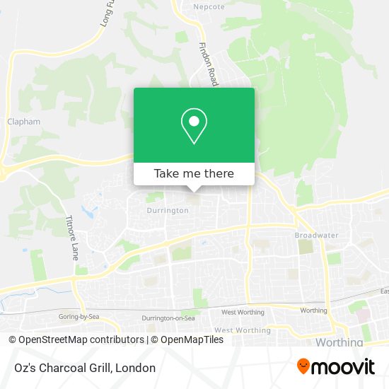 Oz's Charcoal Grill map
