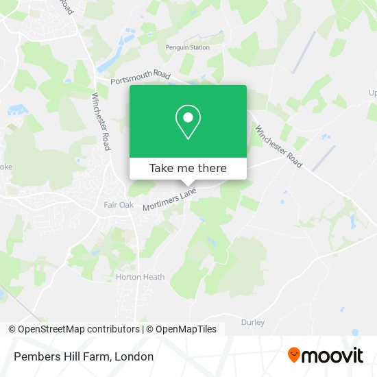Pembers Hill Farm map
