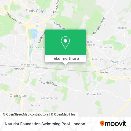 Naturist Foundation Swimming Pool map