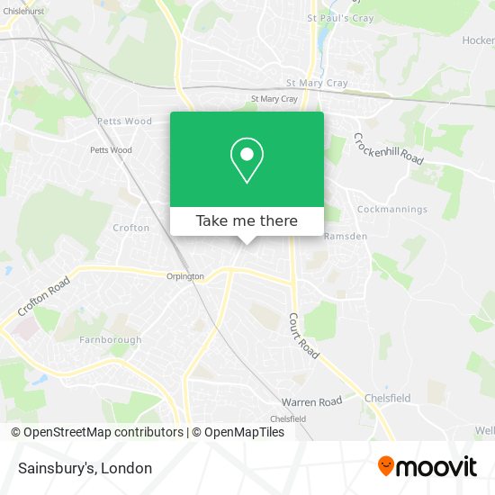 Sainsbury's map