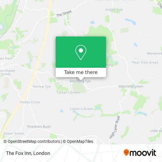 The Fox Inn map