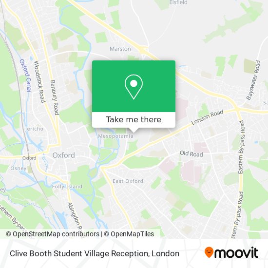 Clive Booth Student Village Reception map