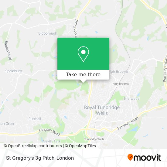 St Gregory's 3g Pitch map