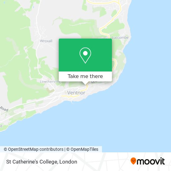 St Catherine's College map