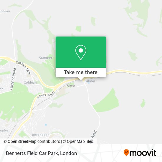 Bennetts Field Car Park map