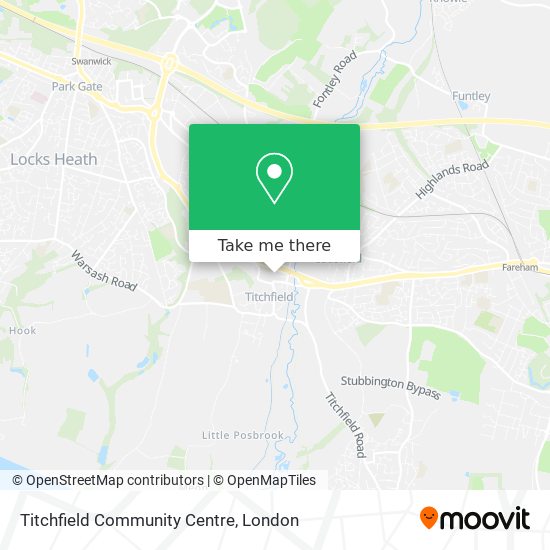 Titchfield Community Centre map