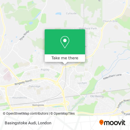 Basingstoke Audi map