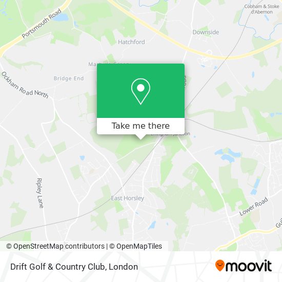 Drift Golf & Country Club map