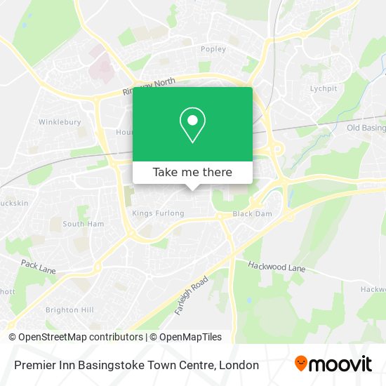 Premier Inn Basingstoke Town Centre map