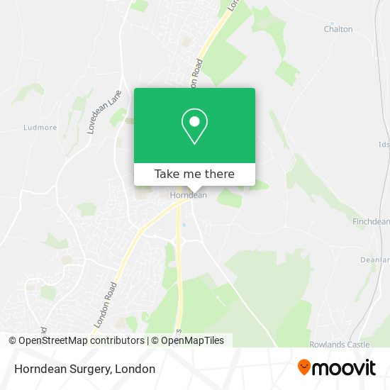 Horndean Surgery map