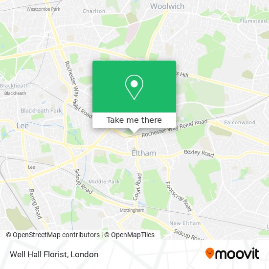 Well Hall Florist map