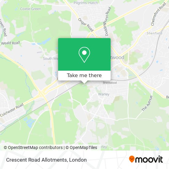 Crescent Road Allotments map