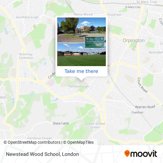 Newstead Wood School map