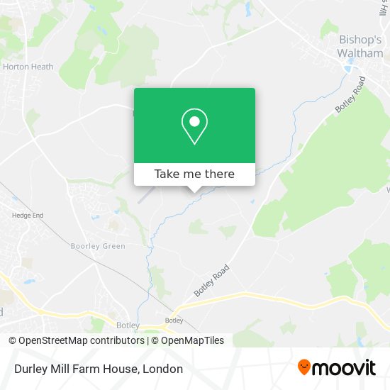 Durley Mill Farm House map