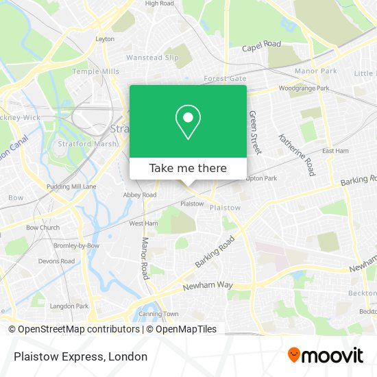 Plaistow Express map