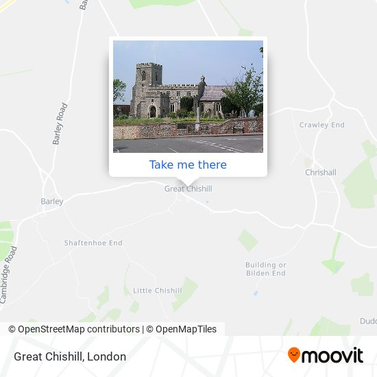 Great Chishill map
