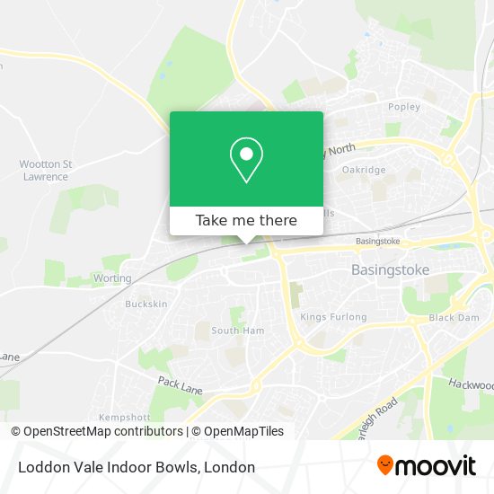 Loddon Vale Indoor Bowls map