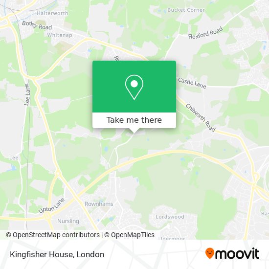 Kingfisher House map