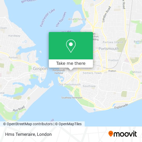 Hms Temeraire map