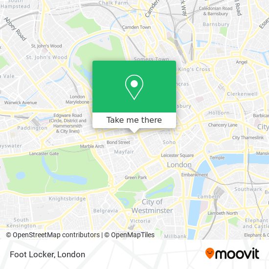Foot Locker map
