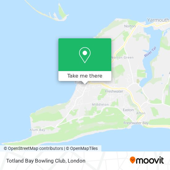 Totland Bay Bowling Club map