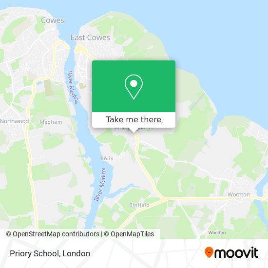 Priory School map