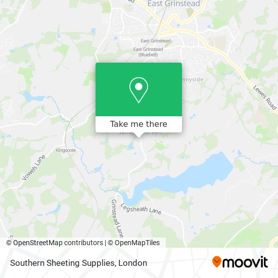 Southern Sheeting Supplies map