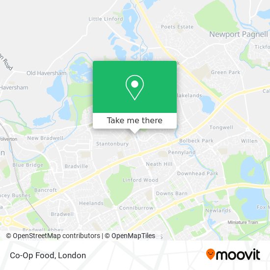 Co-Op Food map