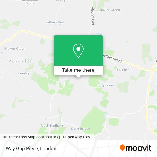 Way Gap Piece map