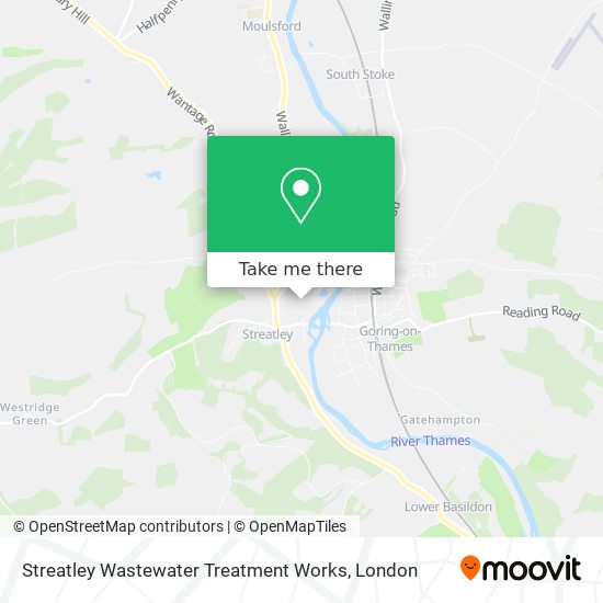 Streatley Wastewater Treatment Works map