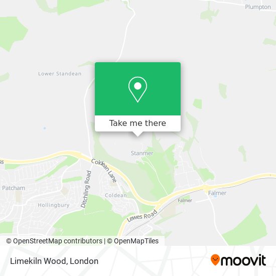 Limekiln Wood map