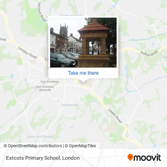 Estcots Primary School map