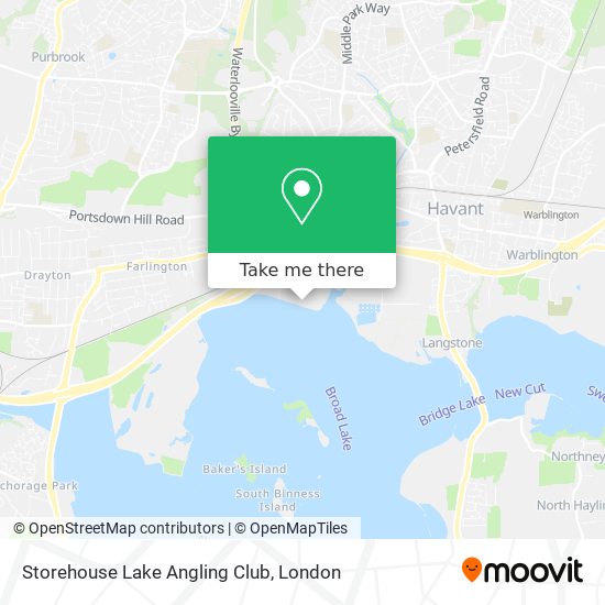 Storehouse Lake Angling Club map