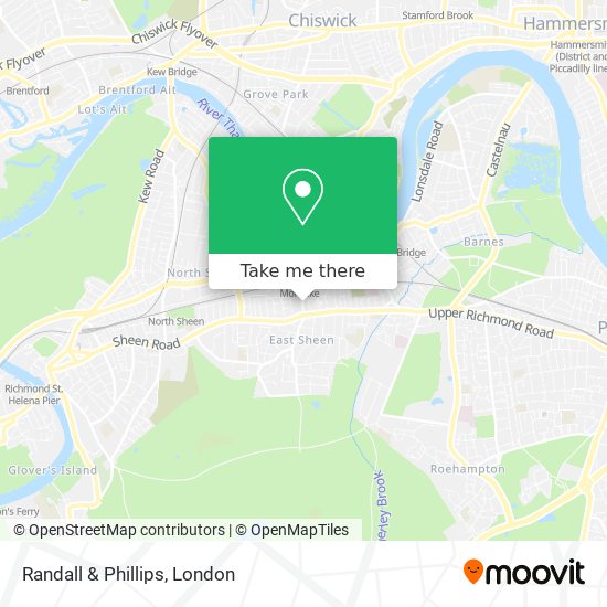 Randall & Phillips map
