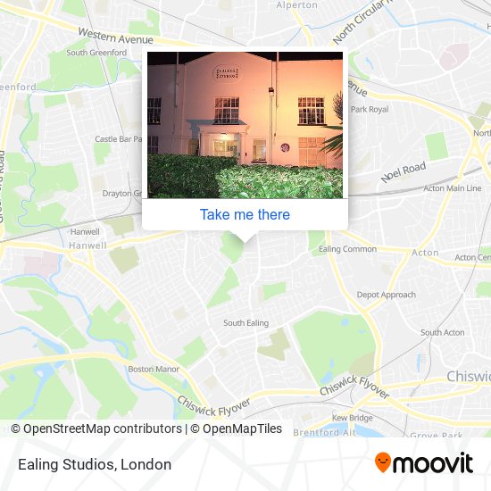Ealing Studios map