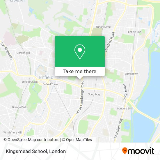 Kingsmead School map